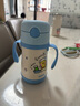 膳魔師（THERMOS）兒童保溫杯LF聯(lián)名帶杯套把手吸管杯學(xué)飲杯316L不銹鋼學(xué)生水杯TCKC 曬單實(shí)拍圖