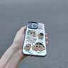 鹿途者 DEERWALK卡通蠟筆小新適用蘋果16promax手機殼iPhone15創(chuàng)意14新款13可愛網紅12pro鐳射15plus彩銀防摔硬殼 灰黑色-蠟筆小新 iPhone 16 Pro Max 曬單實拍圖