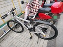金武端自行車(chē)成人山地車(chē)公路賽車(chē)單車(chē)騎行變速超輕越野中學(xué)生初中青少年 頂配版-輻條輪-黑白色 26寸21速 曬單實(shí)拍圖