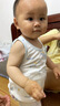 童泰（TONGTAI）寶寶背心夏季嬰兒衣服兒童護(hù)肚馬甲男童女童打底內(nèi)衣上衣竹棉 小象黃 73 曬單實(shí)拍圖