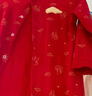 babylove嬰兒連體衣春秋純棉中國紅衣服滿月寶寶拜年衣服哈衣爬服福順平安 福順平安中國紅 59cm 曬單實(shí)拍圖