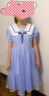 G.DUCKKIDS女童裙子夏天2025新款女孩洋氣學(xué)院風(fēng)薄款大童夏季純棉12歲連衣裙 藍(lán)色網(wǎng)紗裙 175 曬單實(shí)拍圖