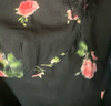 Olrain【七夕】歐芮兒黑色碎花連衣裙女春夏2025新款法式玫瑰印花吊帶裙 黑色 M 曬單實拍圖