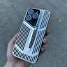 翼?xiàng)＿m用蘋(píng)果16Pro手機(jī)殼鏤空超薄散熱外殼iPhone16Pro新款刀鋒電鍍鏡頭全包防摔硬殼簡(jiǎn)約創(chuàng)意保護(hù)套 【鈦銀色】 蘋(píng)果16Pro【刀鋒鏤空散熱殼】 曬單實(shí)拍圖
