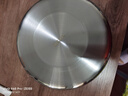 304不銹鋼直身盤(pán)子加深平底圓盤(pán)商用蒸糕盤(pán)涼皮盤(pán)蛋糕模具發(fā)糕盤(pán) 蛋糕盆大號【20cm】 曬單實(shí)拍圖