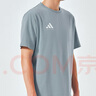 阿迪達(dá)斯 （adidas）t恤男夏季運動透氣輕薄寬松棉短袖 霧霾藍(lán)/白 L  曬單實拍圖