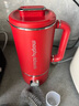 摩飛電器（Morphyrichards） 破壁機家用迷你 多功能加熱豆?jié){機養(yǎng)生壺一機兩用MR8200 破壁機-英倫紅-單機 0.6L 曬單實拍圖