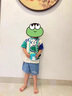 迪士尼（Disney）男童套裝純棉夏裝寶寶短袖兒童夏季衣服洋氣男寶嬰兒小童一歲童裝 小酷龍短袖套裝 100cm(100cm) 曬單實拍圖