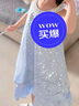 迪士尼艾莎女童公主連衣裙子新品連衣裙子女童夏裝夏季2025新款兒童衣服 曬單實(shí)拍圖