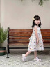 女童連衣裙兒童夏裝2025新款碎花純棉裙子寶寶吊帶裙小女孩公主裙 碎花背心裙 140 曬單實(shí)拍圖
