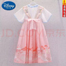G.DUCKKIDS漢服女童古風(fēng)洋裝夏款超仙中國(guó)風(fēng)古裝襦裙夏季兒童公主裙子炸街潮 粉色 刺繡漢服連衣裙 120碼建議身高110cm 曬單實(shí)拍圖