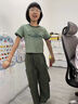 迪士尼迪士尼女童夏裝套裝2025新款大童小女孩夏天薄兒童夏季工裝長(zhǎng)褲 130 (建議身高115-125cm) 曬單實(shí)拍圖