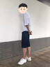 富鋌七分牛仔褲短褲男夏季薄款7分褲寬松直筒馬褲中年男士八分中 882黑色【七分褲】 36 二尺八 曬單實(shí)拍圖