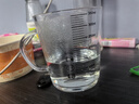 蘇泊爾（SUPOR）食品級玻璃水杯微波爐可加熱帶吸管刻度的兒童專用喝泡牛奶粉杯子 加厚刻度把杯 曬單實(shí)拍圖