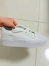 adidas NIZZA PLATFORM厚底增高運(yùn)動(dòng)帆布鞋男女阿迪達(dá)斯三葉草   白   38.5 曬單實(shí)拍圖