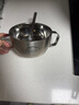 licheers輔食碗兒童316不銹鋼湯碗嬰兒寶寶專用米粉吃飯碗勺餐具 曬單實(shí)拍圖