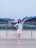卡米高內增高7cm厚底小白鞋女2025夏季新款魔術貼百搭透氣休閑瑪麗珍鞋 椰奶白內增高7cm 39 (245mm) 曬單實拍圖