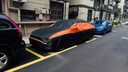HAPOWER奧迪a6l/a8L/a4l/a3/q3/q5l/q2l/q7車衣全車罩汽車防曬防雨遮陽罩 【黑橙色】納米鈦黑膠牛津布+贈送收納袋 奧迪A6L【新升級專用車衣全車罩】 曬單實拍圖