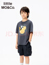 little MO&Co.熊貓系列 little moco童裝25夏新款男女童索羅娜涼感速干短袖T恤 深灰色 160 160/76 曬單實(shí)拍圖