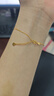 六桂福珠寶 LIU GUI FU JEWELRY五帝錢黃金手鏈女足金999紅繩款蹦迪珠24k純金手串畢業(yè)禮物送女友 金重2.49克 足金五帝錢手鏈 曬單實(shí)拍圖