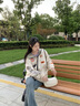 伊薇衣2025春秋季新款大碼女裝雙層刺繡小眾連帽風(fēng)衣夾克拉鏈開衫外套潮 杏色 XL 【建議125-145斤】 曬單實拍圖