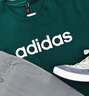 阿迪達(dá)斯 （adidas）棉短袖t恤男圓領(lǐng)夏季打底衫男休閑百搭上衣男裝 XL碼 曬單實拍圖