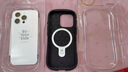 HameeiFace適用蘋果16promax防摔手機殼進口暗色啞光magsafe磁吸iphone16pro高端保護套plus情侶男女ins風 暗黑色 蘋果 iphone 16Pro 曬單實拍圖