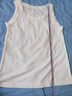夏季新款吊帶女士經(jīng)典工字棉背心女修身外穿無(wú)袖上衣時(shí)尚百搭 白色吸汗排濕 2XL 100-140斤 曬單實(shí)拍圖