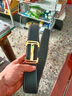 LORUEI VUEUUTO男士皮帶真皮2025新款平滑扣內(nèi)穿牛皮褲腰帶商務生日禮物男友父親 金扣黑色帶【鱷魚紋】 120cm 高檔禮盒包裝 曬單實拍圖