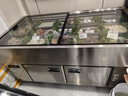 格菱平面展示柜冷藏臥式冰柜商用不銹鋼海鮮柜飯店保鮮點(diǎn)菜柜涼菜燒烤串串臥式冷柜LED款-支持定制 2.0米平面柜【雙溫＆燒烤涼菜】 長(cháng)寬高 曬單實(shí)拍圖
