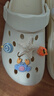 名創(chuàng)優(yōu)品（MINISO）洞洞鞋男女夏季外穿涼鞋防滑厚底踩屎感包頭涼拖鞋 卡其+海洋星星 曬單實拍圖
