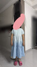 木木屋女童連衣裙夏裝2025新款洋氣兒童夏季裙子純棉小女孩泡泡袖公主裙 漸變藍(lán) 170 適合160-170cm年齡14-15歲 曬單實(shí)拍圖
