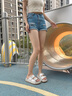 妙麗拖鞋女平底露趾外穿復(fù)古時尚2025夏季新款百搭通勤勃肯涼拖鞋 米白 37 (235mm) 標準碼 曬單實拍圖