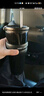 GROOT不銹鋼保溫杯大容量車(chē)載陶瓷咖啡隨行保冰霸杯子男兒童吸管水杯 神秘幻影黑-帶茶球-316款 710ml 曬單實(shí)拍圖