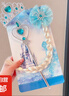 飾江南冰雪奇緣愛(ài)莎皇冠套裝公主生日飾品兒童王冠女童艾莎魔法棒 藍鉆蝴蝶結銀發(fā)套裝 曬單實(shí)拍圖