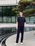 Walker Shop高端休閑套裝男士戶(hù)外運動(dòng)三件套長(cháng)袖秋冬新款男裝套裝跑步服 黑色【三件套長(cháng)袖內搭】 2XL 建議141-158斤左右 曬單實(shí)拍圖