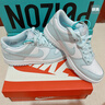 耐克（NIKE）官方男童DUNK LOW大童運(yùn)動(dòng)童鞋新款膠底低幫薄荷綠FB9109 105白/冰川藍(lán) 37.5 曬單實(shí)拍圖