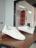 LHKX輕奢品牌男鞋2025夏季新款透氣板鞋男士休閑鞋子男時(shí)尚百搭運動(dòng)鞋 1915白色【皮面】-高端男鞋 41 皮鞋碼 曬單實(shí)拍圖