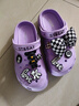 星期六【踩屎感軟底】洞洞鞋厚底女鞋包頭半拖沙灘涼鞋百搭涼拖鞋女外穿 紫色 38 曬單實(shí)拍圖