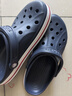 卡駱馳crocs洞洞鞋貝雅卡駱班輕便耐磨一腳蹬休閑鞋|205089 深藍(lán)/辣椒紅-4CC 41 /42(260mm) 曬單實(shí)拍圖