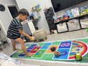 比比奇跳格子地墊兒童跳房子地貼幼兒園感統(tǒng)訓(xùn)練器材戶外團(tuán)建游戲道具 曬單實(shí)拍圖