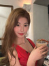 微光里法式紅色吊帶連衣裙女夏季收腰性感辣妹氣質(zhì)背心V領(lǐng)包臀港風(fēng)長裙 御姐印花連衣裙【紅色 L】 曬單實拍圖