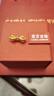 菜百首飾 黃金吊墜 3D硬金 金杵六字箴言吊墜轉(zhuǎn)運(yùn)珠吊墜 定價(jià) 約1.70克 曬單實(shí)拍圖