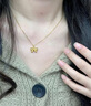 足金999蝴蝶結吊墜女5D硬金在逃公主項鏈24K純金生日禮物 足金999蝴蝶結吊墜約0.3g左右 足金999蝴蝶結【單吊墜】 曬單實(shí)拍圖