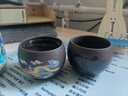 龍鳳呈祥紫砂壺功夫茶具遇熱水變色創(chuàng)意茶壺茶杯套裝商務伴手禮品 羅漢變色杯  龍 通用款 曬單實拍圖