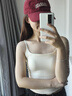 草本初色內(nèi)衣女無(wú)痕胸墊吊帶女上衣女2025新款背心夏外穿文胸罩 香檳白  兩件9折 L 【40-60公斤】 曬單實(shí)拍圖