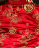 優(yōu)益貝寶寶一周歲衣服男童春秋抓周禮服女嬰兒兒童唐裝百天生日滿月套裝 吉祥福(90碼+紅襪子鞋帽) 紅色 曬單實(shí)拍圖