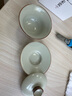容山堂米黃汝窯三才蓋碗茶杯功夫茶具家用泡茶碗帶蓋碗三件套 米黃汝窯三才蓋碗-初華 曬單實(shí)拍圖