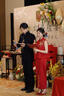 泰勒馬丁紅色旗袍新娘敬酒服2025新款新中式結(jié)婚訂婚回門(mén)禮服出閣服嫁衣 DF101 S 曬單實(shí)拍圖