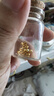 喜上眉梢【喜上眉梢】999足金蹦迪鐳射散珠黃金3D硬金超閃足球珠圣誕禮物 1g 3mm黃金蹦迪珠 約12顆 曬單實(shí)拍圖